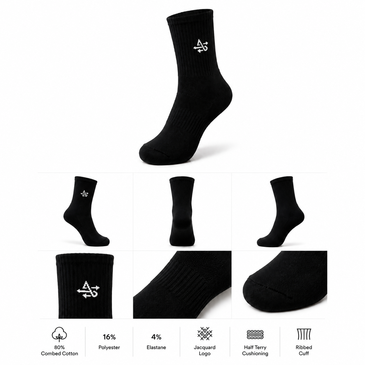 Performance crew socks - Image 1